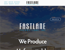 Tablet Screenshot of fastlaneproductions.com